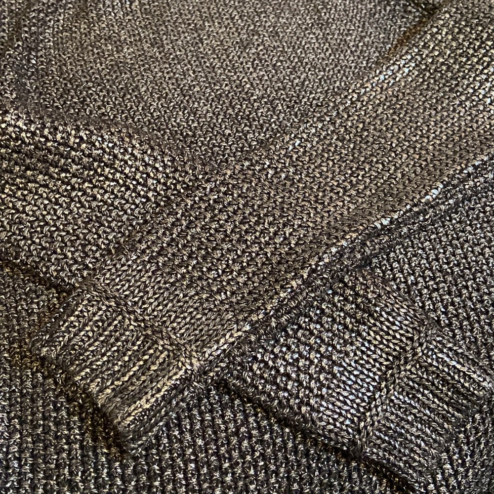 Metallic knit sweater by White House Black Market, size S. Exquisite detail. New - Picture 12 of 12